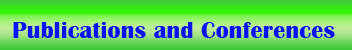 Publications and conferences